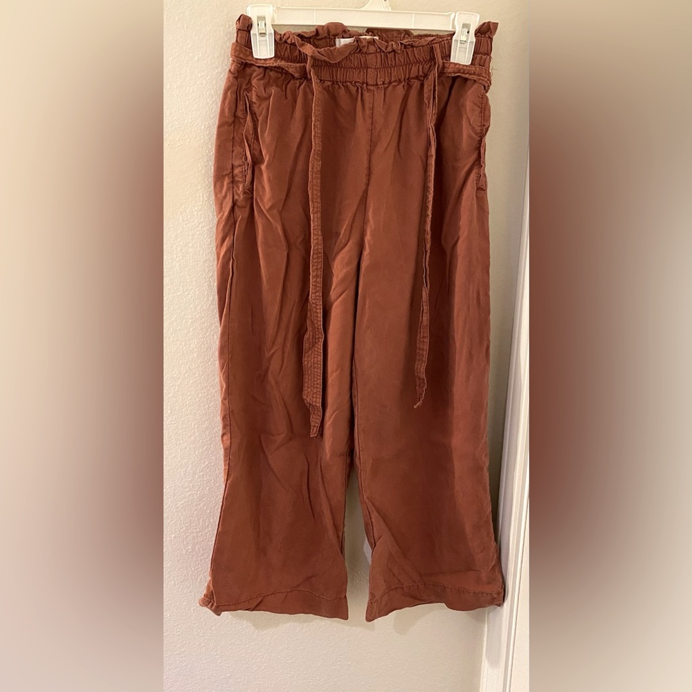 Chelsea & Theodore Orange Casual Wide Leg Pants